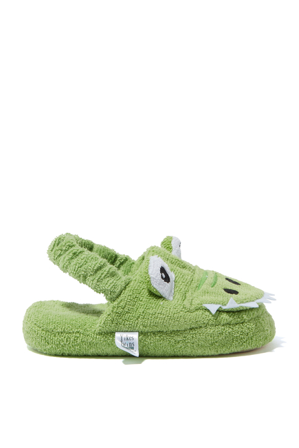 Kids Alligator Cotton Slippers